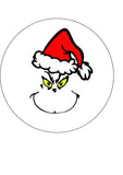 Christmas Cake Topper 13 - The Grinch Face