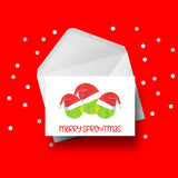 Christmas Card 19 - Funny Brussel Sprouts - Merry Sproutmas