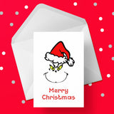 Christmas Card 13 - The Grinch Face