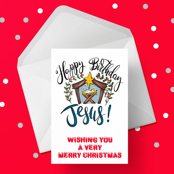 Christmas Card 18 - Happy Birthday Jesus