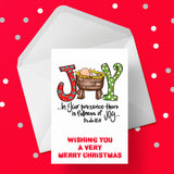 Christmas Card 09 - Joy to the ... Religious Card