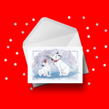 Christmas Card 26 - Funny Bull Terrier Dog Christmas Card