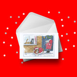 Christmas Card 49 - Funny Basset Hound Dog carol singing