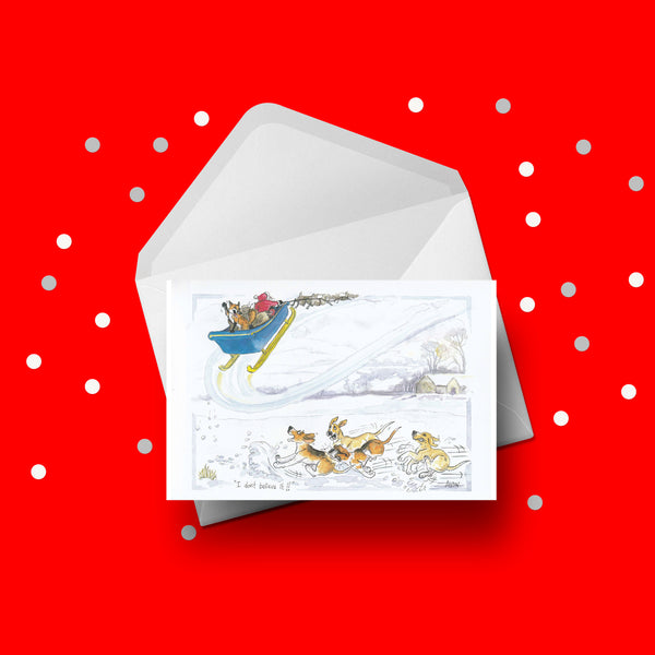 Christmas Card 47 - Funny Fox hunt gone wrong