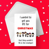 Funny Christmas Card with BTS