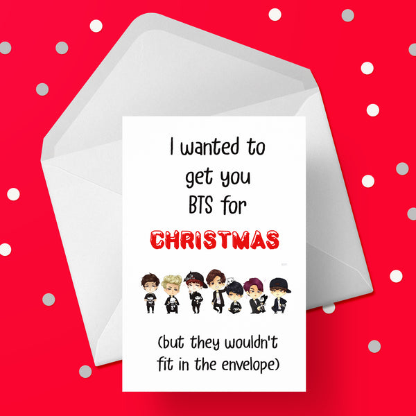 Funny Christmas Card with BTS
