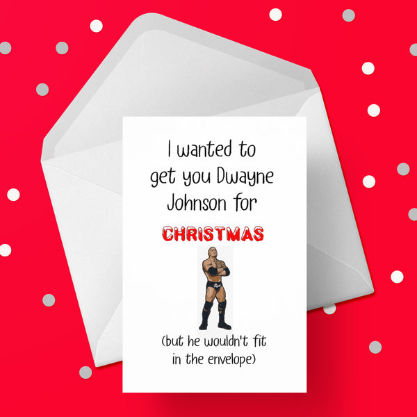 Funny Christmas Card with Dwayne Johnson