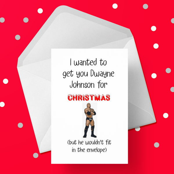 Christmas Card with Dwayne Johnson