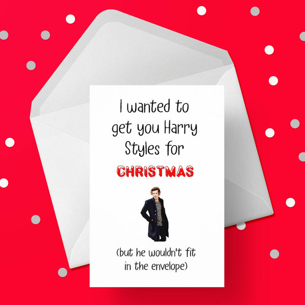 Funny Christmas Card with Harry Styles