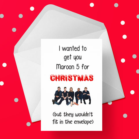 Funny Christmas Card with Maroon 5