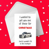 Funny Christmas Card with Mini