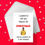 Funny Christmas Card with Neymar
