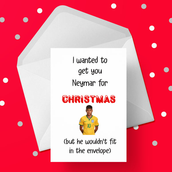 Funny Christmas Card with Neymar