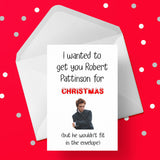 Funny Christmas Card with Robert Pattinson