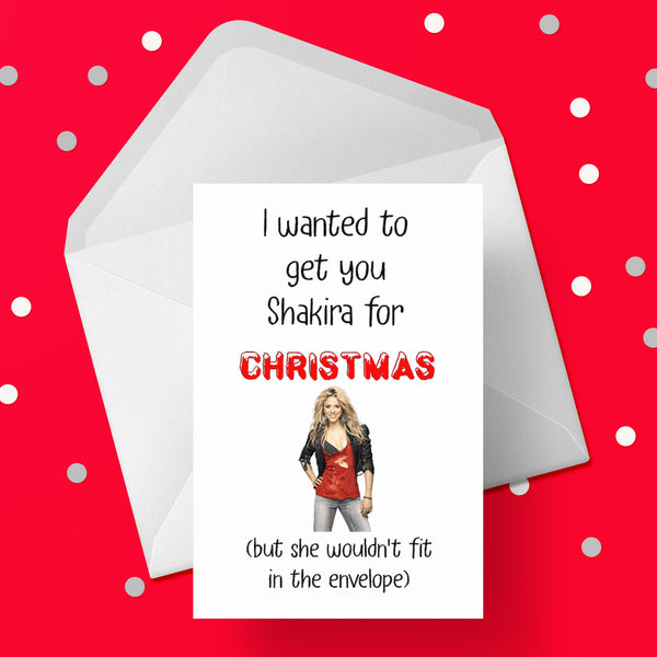 Funny Christmas Card with Shakira