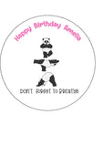Yoga Edible Icing Cake Topper 03