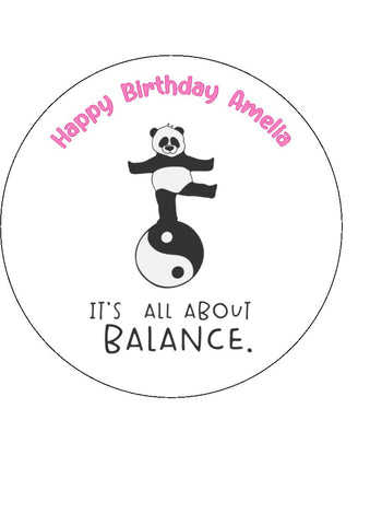 Yoga 04 Edible Icing Cake Topper