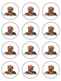 Yorkshire Terrier Edible Icing Cake Topper 02