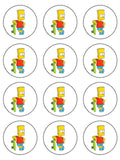 The Simpsons Edible Icing Cake Topper Bart Simpson