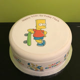 The Simpsons Edible Icing Cake Topper Bart Simpson