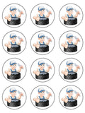 Car Mechanic Tyres Edible Icing Cake Topper