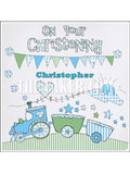 Christening Edible Icing Cake Topper 01