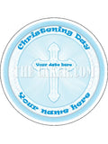 Christening Edible Icing Cake Topper 03