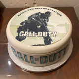 Call of Duty 03 Edible Icing Cake Topper or Ribbon