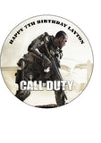 Call of Duty 03 Edible Icing Cake Topper or Ribbon