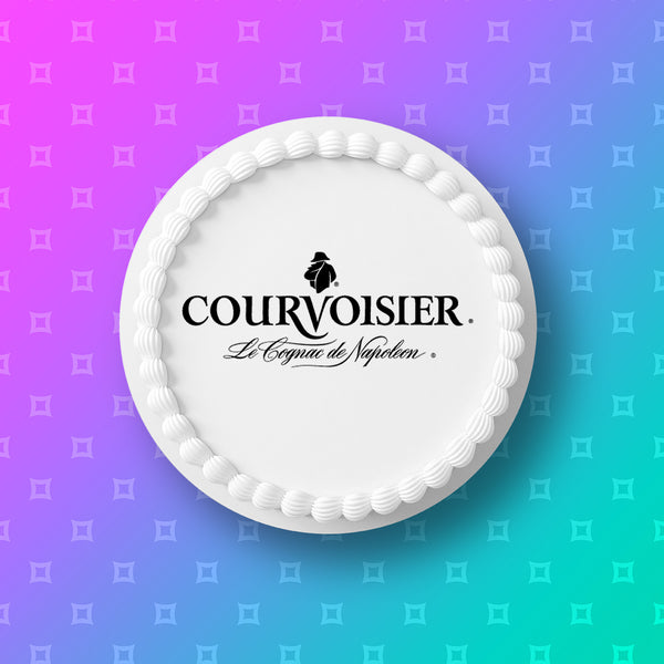 Courvoisier Logo Edible Icing Cake Topper