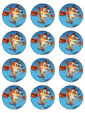 Crash Bandicoot 01 Edible Icing Cake Topper or Ribbon
