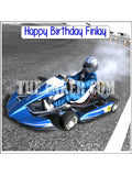 Go-Karting Go-Kart Edible Icing Cake Topper 02