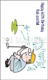 Golf Edible Icing Cake Topper 05