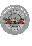 Guns n Roses Edible Icing Cake Topper 01