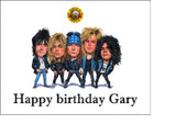 Guns n Roses 05 Edible Icing Cake Topper