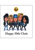 Guns n Roses 05 Edible Icing Cake Topper