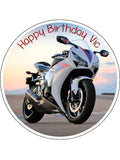 Honda CBR Motorbike Edible Icing Cake Topper 01