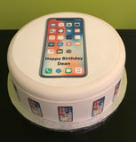 iPhone X Edible Icing Cake Topper