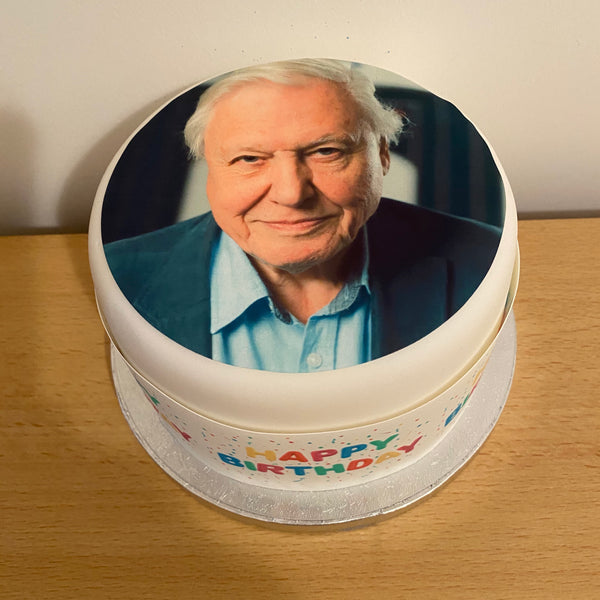 David Attenborough Edible Icing Cake Topper 06