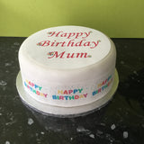 Mum Edible Icing Cake Topper 01