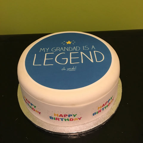 Grandad Edible Icing Cake Topper 01