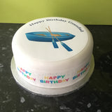 Rowing Boat Edible Icing Cake Topper or Ribbon