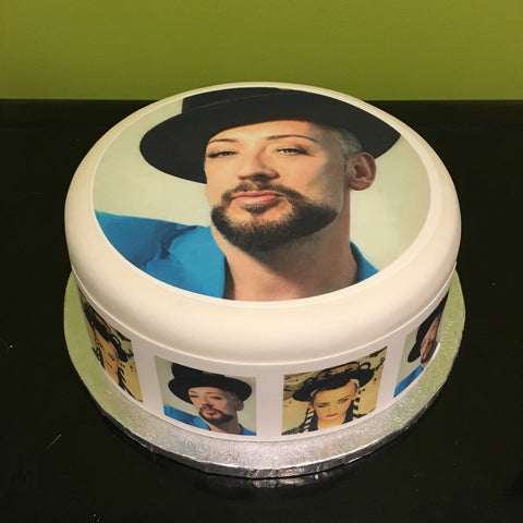 Boy George 02 Edible Icing Cake Topper or Ribbon