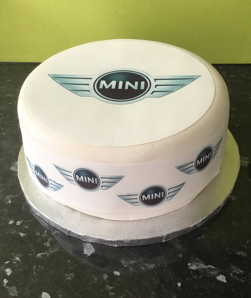 Mini Car Logo Edible Icing Cake Topper