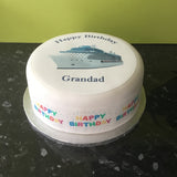 Cruise Ship Edible Icing Cake Topper 03