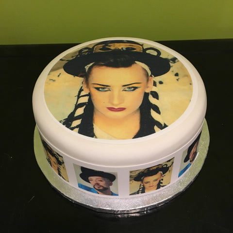 Boy George 01 Edible Icing Cake Topper or Ribbon
