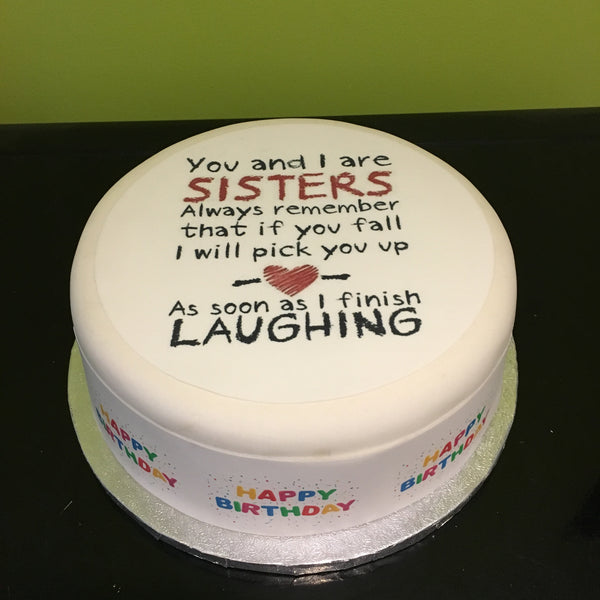 Sister Edible Icing Cake Topper 04