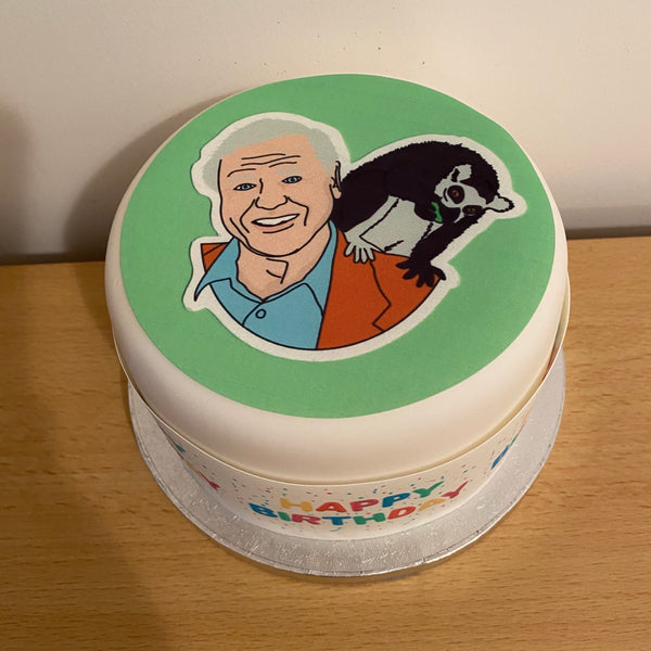 David Attenborough Edible Icing Cake Topper 07