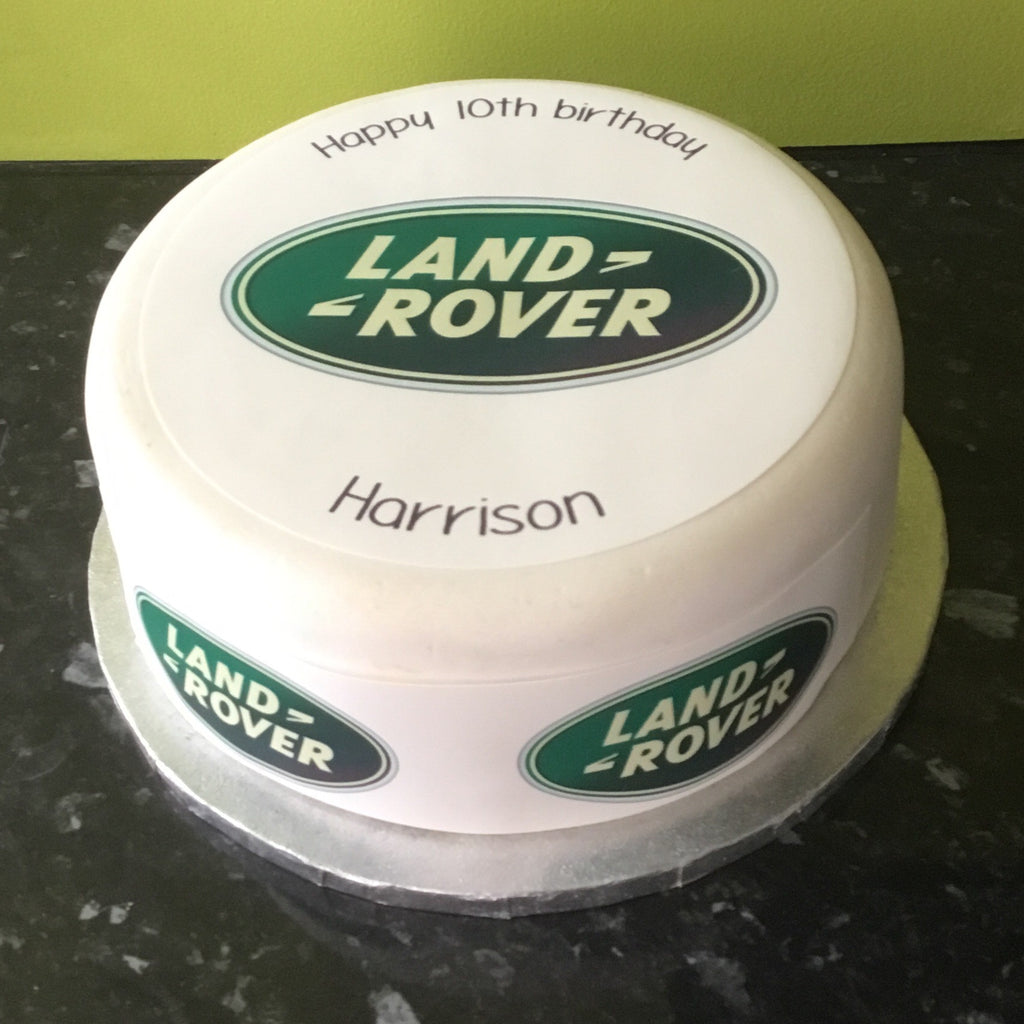 Land Rover Logo Edible Icing Cake Topper – the caker online