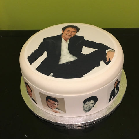 Cliff Richard 01 Edible Icing Cake Topper or Ribbon